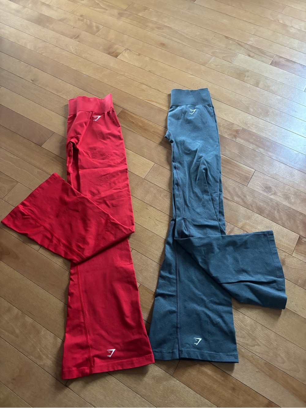 Gymshark flared leggings.  Medium